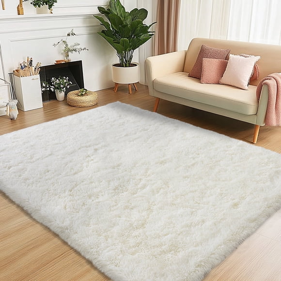 Fluffy Withe Rug White Fluffy Rug