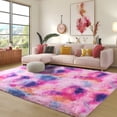 thumbnail image 1 of SARAG Rugs for Living Room, 6'x9'Soft Fluffy Area Rug for Bedroom,Indoor Home Carpet for Living Room,Tie-dye rainbow, 1 of 9