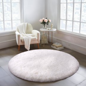Fluffy Circle Rug