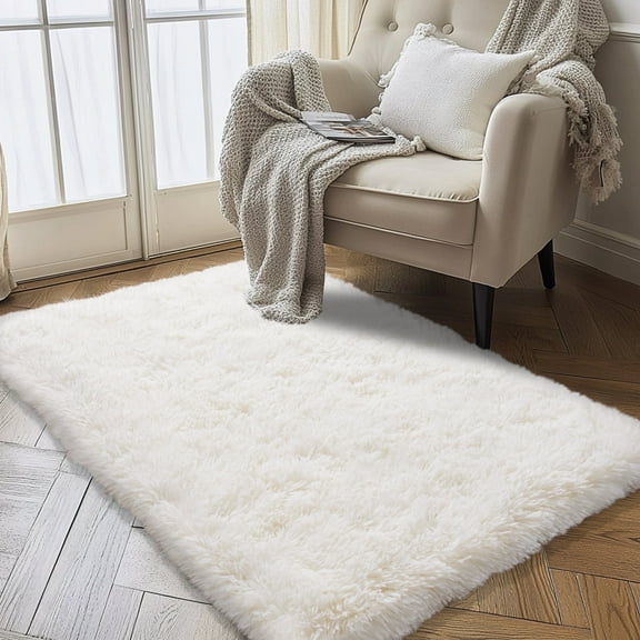 SARAG Super Fluffy Rug,2x3 Soft High Pile Anti-Slip Carpet for Kitchen Bathroom Bedroom Entrance Door Mat