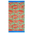 thumbnail image 1 of Mainstays Cotton-Blend Beach Towel, 72 x 36 in, Red Sardine, 1 of 5