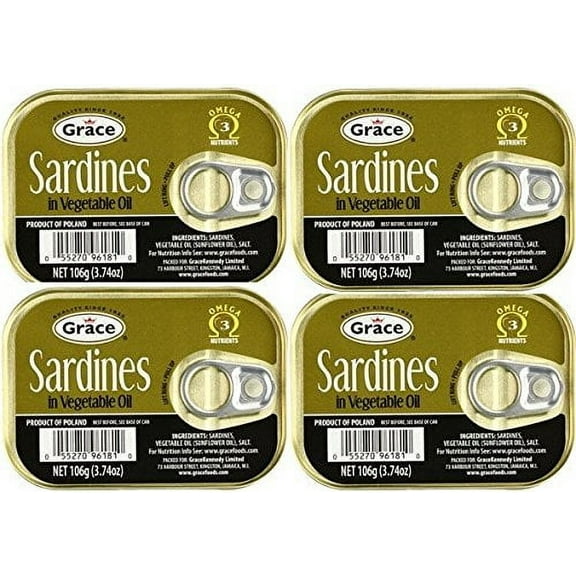 SARDINES IN VEGETABLE OIL (4PK)