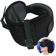 thumbnail image 1 of SARISUN Travel Pillows for Airplanes, Airplane Pillow for Long Flight, Airplane Head Strap with Eye Mask for Sleeping, Kids Travel Neck Pillow for Car, Road Trip Car Headrest, Black, 1 of 8