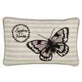 thumbnail image 1 of SARO  13 x 20 in. Rectangular Poly Filled Explore the World Butterfly Throw Pillow - Pink, 1 of 1