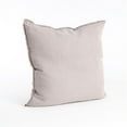 thumbnail image 1 of SARO 13049.T20S 20 in. Square Fringed Design Linen Down Filled Pillow - Taupe, 1 of 4