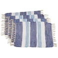 thumbnail image 1 of SARO  14 x 20 in. Rectangular Tasseled Design Chindi Placemats - Multi Color  Set of 4, 1 of 1