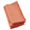 thumbnail image 1 of SARO 15062.PM20S 20 in. Square Pompom Design Napkin  Pumpkin - Set of 4, 1 of 5