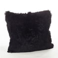thumbnail image 1 of SARO 1601.BK18S 18 in. Square Juneau Classic Faux Fur Pillow with Down Filled  Black, 1 of 5