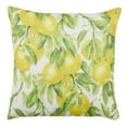 thumbnail image 1 of SARO  18 in. Citrea Collection Lemon Print Throw Pillow with Down Filling  Multi Color, 1 of 1