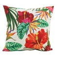 thumbnail image 1 of SARO 1470.M18S 18 in. Square Tahiti Printed Flower with Topical Tone Pillow with Poly Filled  Multi Color, 1 of 4