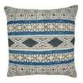 thumbnail image 1 of SARO 2305.BL20SP 20 in. Square Poly-Filled Throw Pillow with Blue Boho Rug Design, 1 of 1
