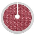 thumbnail image 1 of SARO 2525.R56R 56 in. Round Red Ho Ho Ho Christmas Tree Skirt, 1 of 3