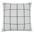 thumbnail image 1 of SARO 389P.W20SD 20 in. Square White Large Plaid Throw Pillow with Down Filling, 1 of 1
