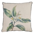 thumbnail image 1 of SARO 5203.N18S 18 in. Square Floral Design Throw Pillow with Citrus Print - Natural, 1 of 5