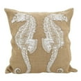 thumbnail image 1 of SARO 5442.N20S 20 in. Moravia Square Seahorse Down Filled Throw Pillow - Natural, 1 of 4