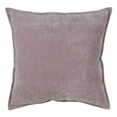 thumbnail image 1 of SARO 555.CK20S 20 in. Square Cotton Velvet Down Filled Throw Pillow - Charcoal, 1 of 5