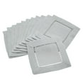 thumbnail image 1 of SARO  6 in. Square Classic Hemstitch Border Cocktail Napkin  Grey - Set of 12, 1 of 1