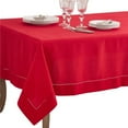 thumbnail image 1 of SARO  70 x 104 in. Rectangle Classic Hemstitch Border Tablecloth  Red, 1 of 1