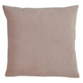thumbnail image 1 of SARO 9036.BH18S 18 in. Square Poly Filled Pinsonic Velvet Throw Pillow - Blush, 1 of 5