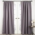thumbnail image 1 of SARO C115.GY5496 54 x 96 in. Solid Rod Pocket Blackout Window Curtain Panel  Grey, 1 of 5