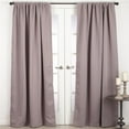 thumbnail image 1 of SARO C115.T5496 54 x 96 in. Solid Rod Pocket Blackout Window Curtain Panel  Taupe, 1 of 5