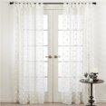 thumbnail image 1 of SARO C209.I5496 54 x 96 in. Pom Pom Window Curtains - Ivory, 1 of 3