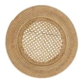 thumbnail image 1 of SARO CH714.N13R 13 in. Handmade Rattan Charger Plates  Round - Set of 4, 1 of 1