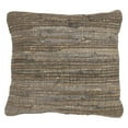 thumbnail image 1 of SARO  Chindi Design Down Filled Throw Pillow  Blue & Grey, 1 of 1