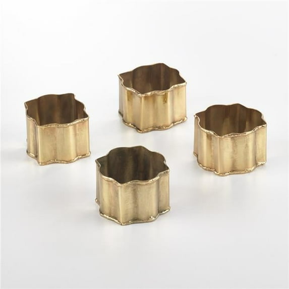 SARO Collection Classic Design Napkin Ring Gold - Set of 4