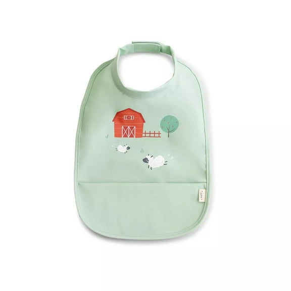 SARO Funny Farm Waterproof Baby Bibs - Adjustable, Stain-Resistant for Baby-Led Weaning & Playtime