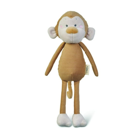 SARO Jungle Party Monkey Plush Pal | 11.8" Toy with Crinkling Fabric & Easy Grip | Baby Activity Toy for Early Learning