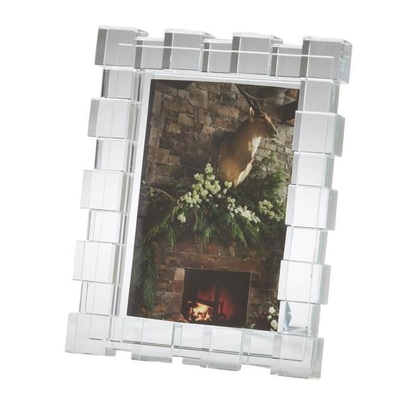 SARO PF144.C46 Crystal Cube Picture Frame Clear