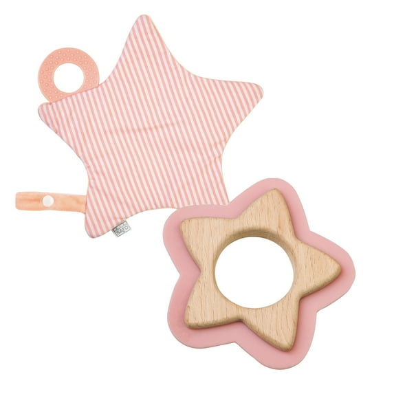 SARO Star Teether + Crackling Star - Pink