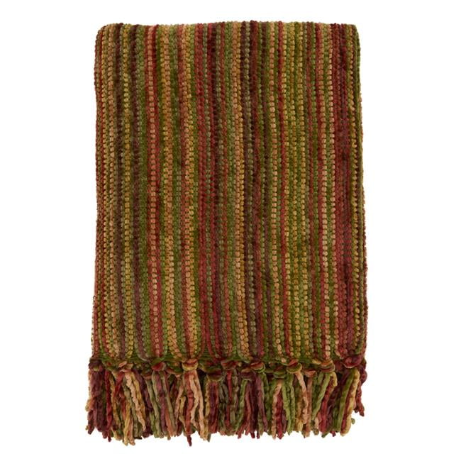 Multicolor Chenille 50" x 60" Reversible Throw Blanket