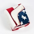 thumbnail image 1 of SARO TH704.R5060 50 x 60 in. US Flag Design Sherpa Soft & Cozy Throw Blanket  Red, 1 of 3