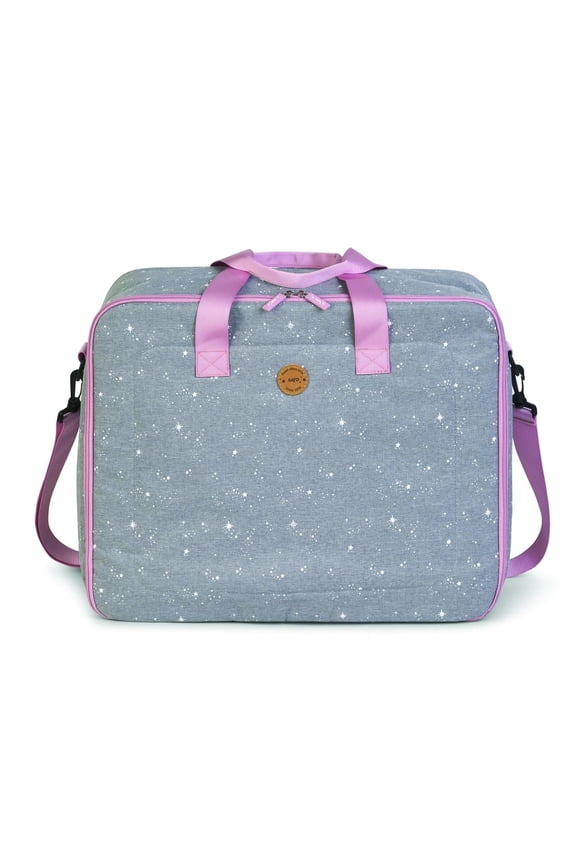 SARO Toddler Weekender Travel Bag - Galaxy Nude Pink with Interior Pockets & Shoulder Strap