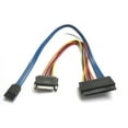 thumbnail image 1 of SAS 29 Pin to 7 Pin SATA Cable w/ 15 Pin SATA Power Cable 12", 1 of 1