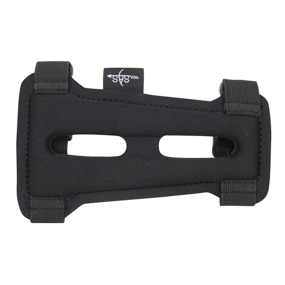 SAS 5.75" Youth Black Armguard Archery Bow Range with 2-Strap Buckles