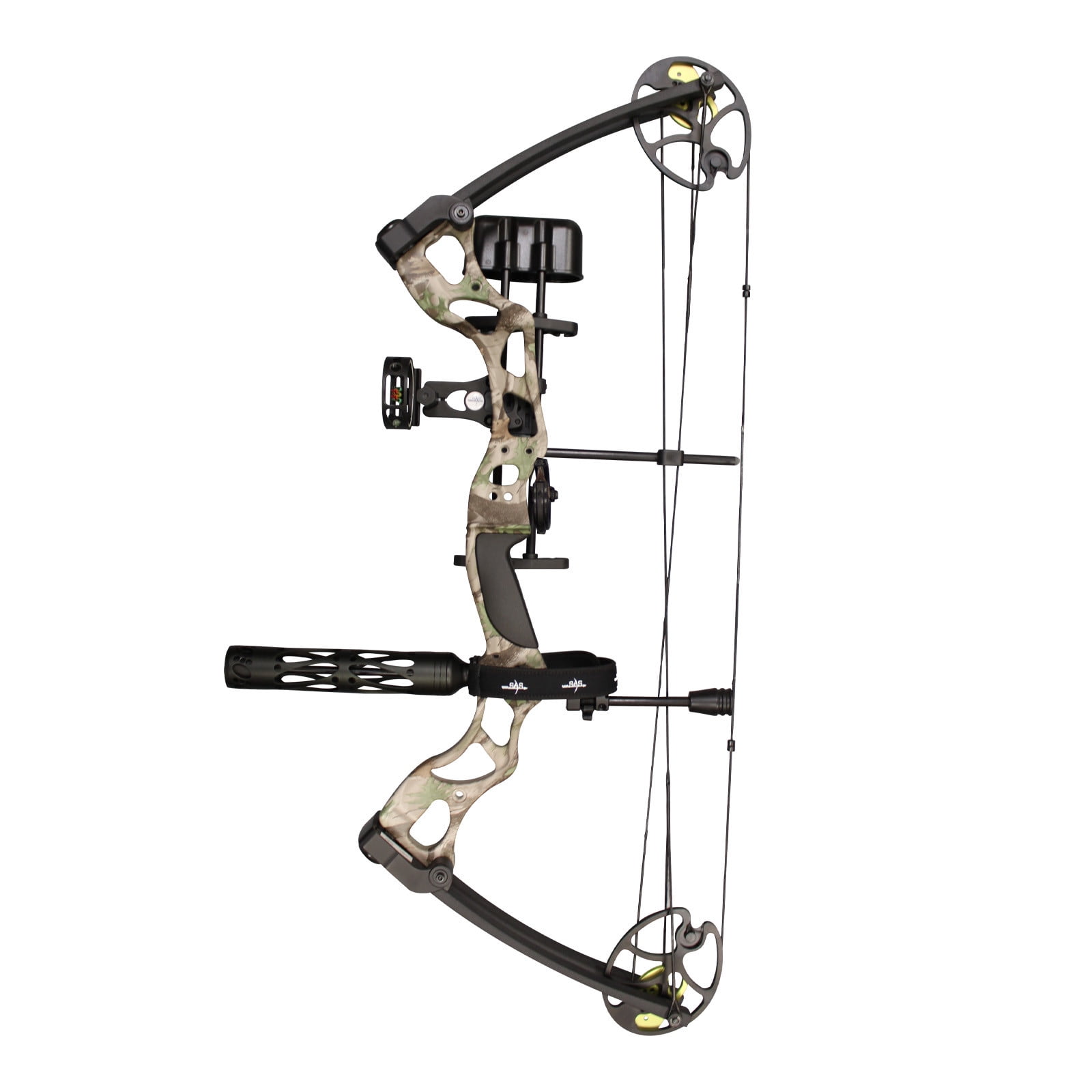 SAS 70 Lbs 30'' Compound Bow Travel Package with Arrows Hard Case Loaded