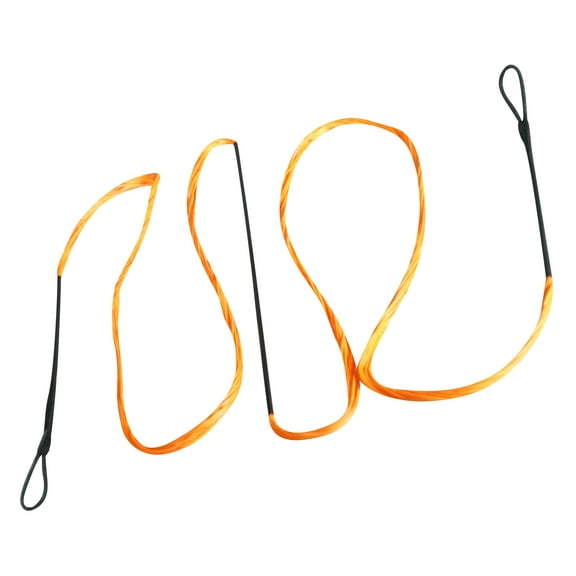 SAS B-55 Dacron Replacement Traditional Recurve Bow String - Orange - Made in USA - 12 Strands AMO 54 in (Actual 50 in)