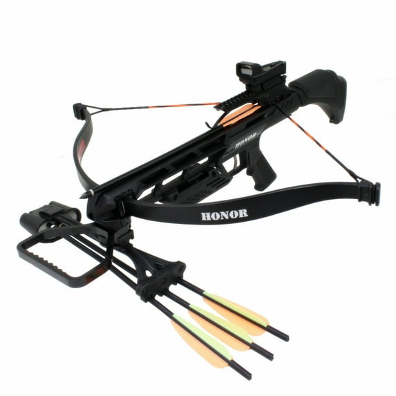 SAS Honor 175lbs Recurve Crossbow Red Dot Scope Package +Bag+9xArrows+Broadheads