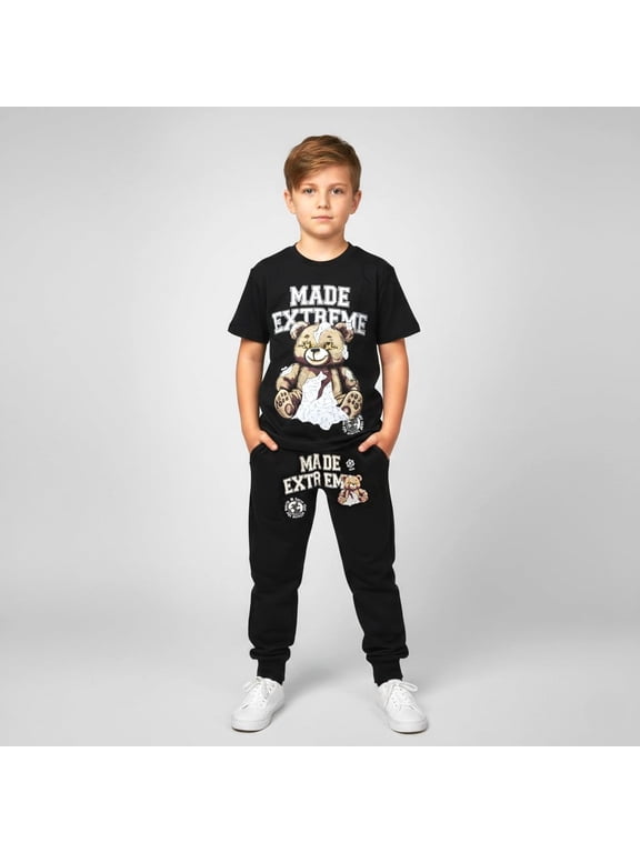 SAS Made Ext Set | T-Shirt & Jogger Set – Boys Streetwear T Shirt & Jogger 2-Piece
