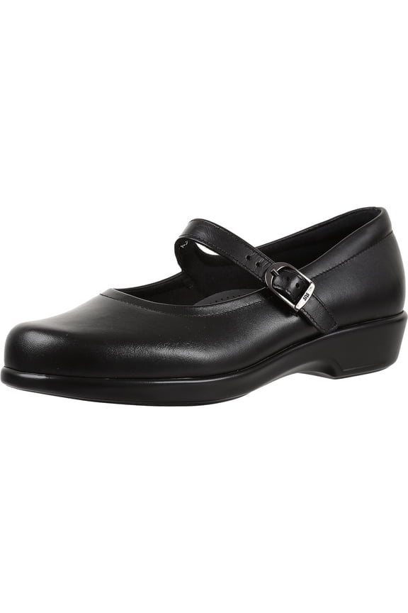 Women's SAS Maria Mary Jane Black Leather 11.5 M
