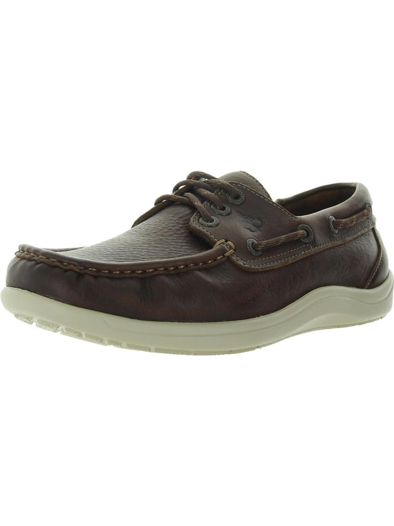 Mens Decksider Cushioned Footbed Leather Loafers