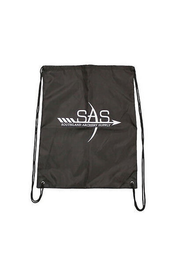 SAS Nylon Black Bag Drawstring Backpack