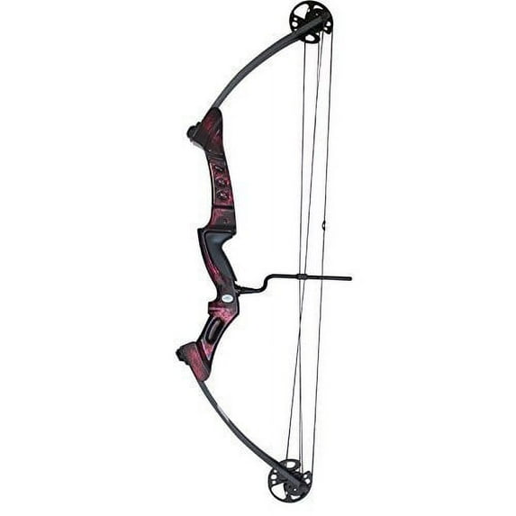 SAS Primal 35-50 lbs Target Compound Bow 40 1/2 ATA with Red Riser and Carbon Limbs