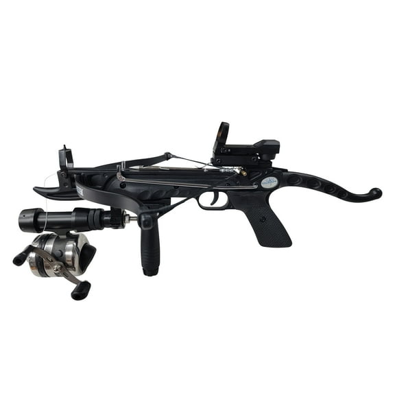 SAS Prophecy 80 Pound Self-cocking Crossbow Red Dot Scope Bowfishing Kit