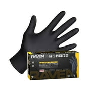 قفازات RAVEN 66516، 7 مل من مادة النتريل، خالية من البودرة، مقاس صغير، 100 قفاز/علبة