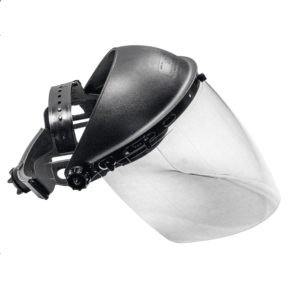 SAS Safety 5145 Impact-Resistant Deluxe Clear Faceshield w/ Adj Headpiece