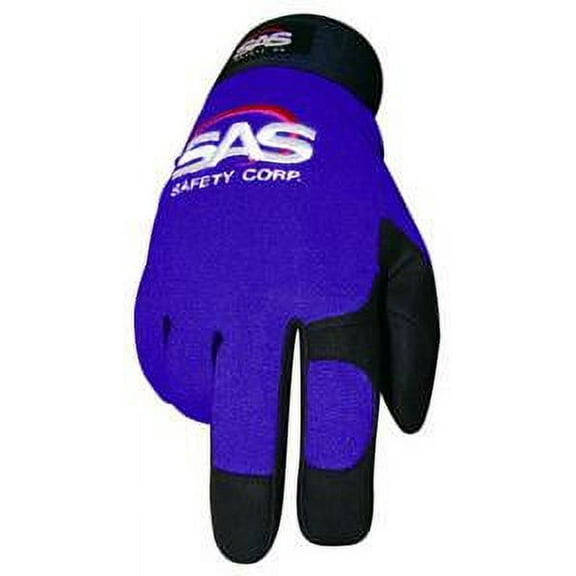 S A S SAFETY CORP BLUE MECH GLOVES S-M